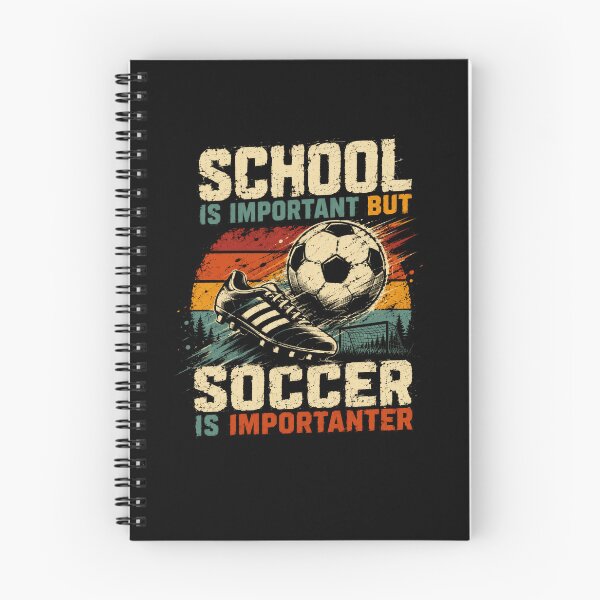Item preview, School Is Important But Soccer Is Importanter Funny Soccer Player Student Athlete Fan designed and sold by SkeletonsDanger.