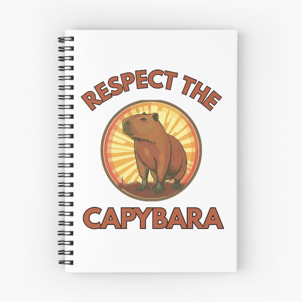 Item preview, Retro Sunset Capybara Sticker - Vintage Respect The Capybara Design designed and sold by VectorForge.