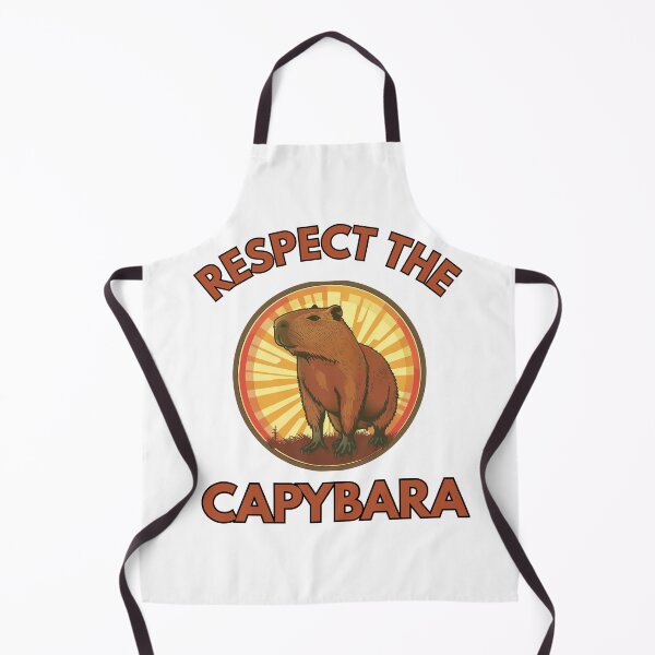 Item preview, Retro Sunset Capybara Sticker - Vintage Respect The Capybara Design designed and sold by VectorForge.