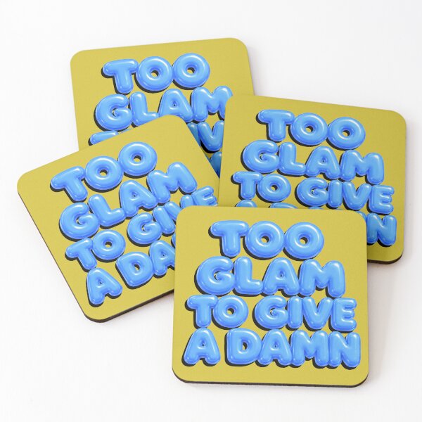Item preview, Too Glam To Give A Damn Bold Print designed and sold by tviyluv.