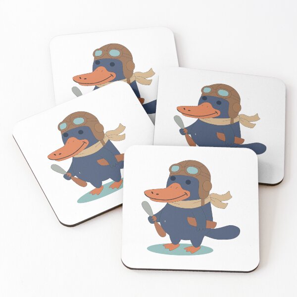 Item preview, Retro Aviator Platypus - Cute Pilot Illustration designed and sold by TatinkaArtskill.