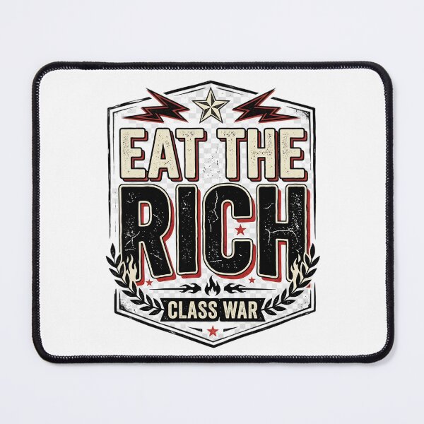 Item preview, Eat The Rich Class War Vintage Typography | Protest Graphic T-Shirt | Distressed Political Statement Design designed and sold by Bhaskar Digital Art.