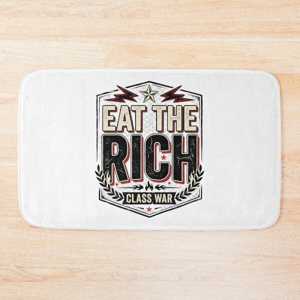 Item preview, Eat The Rich Class War Vintage Typography | Protest Graphic T-Shirt | Distressed Political Statement Design designed and sold by Bhaskar Digital Art.