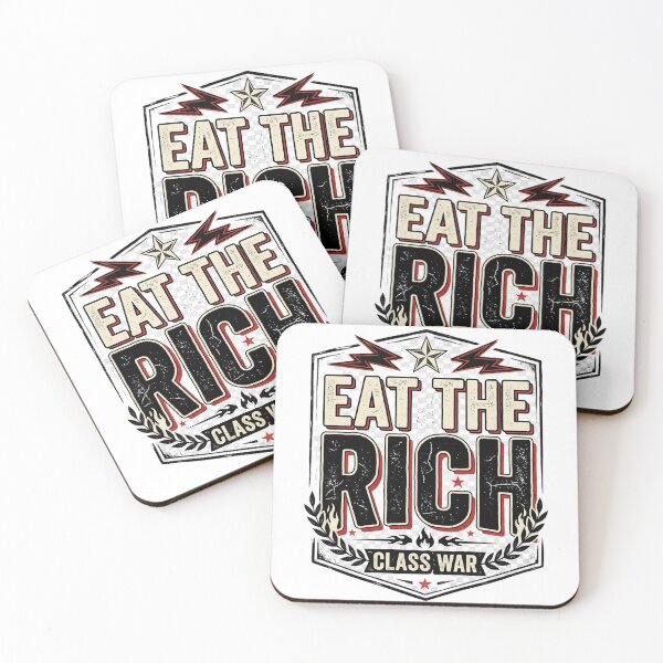 Item preview, Eat The Rich Class War Vintage Typography | Protest Graphic T-Shirt | Distressed Political Statement Design designed and sold by Bhaskar Digital Art.