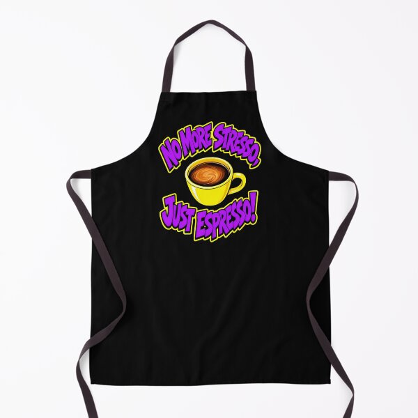 Item preview, No More Stresso Just Espresso Funny Coffee Pun designed and sold by Anyshca.