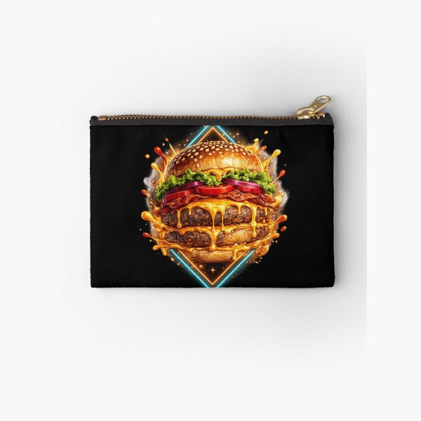 Item preview, Neon Geometric Burger: Modern Contemporary Geometric Art Design designed and sold by irfanshikh.