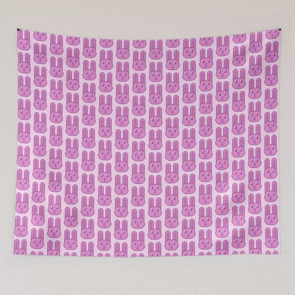 Item preview, Pink Pixel Bunny Rabbit designed and sold by Lilac-Cat.