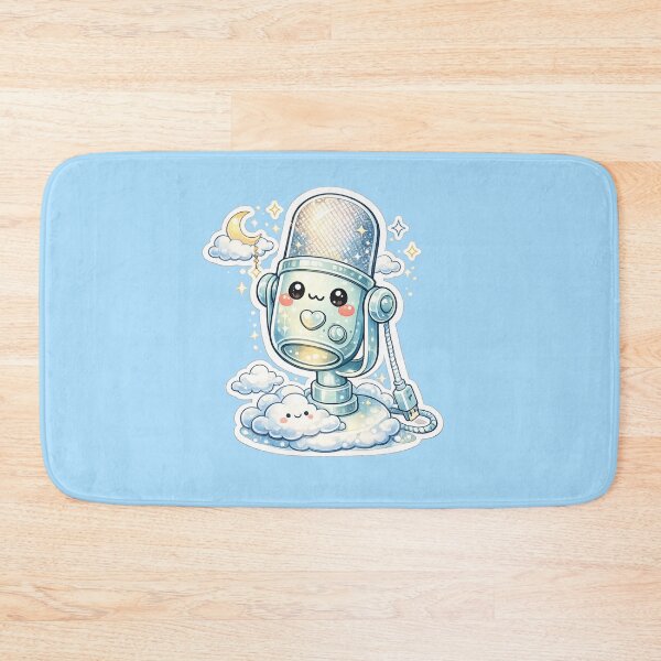 Item preview, Cute Dreamy Cloud Kawaii Microphone Sticker for Streamers designed and sold by Christiana-Art.