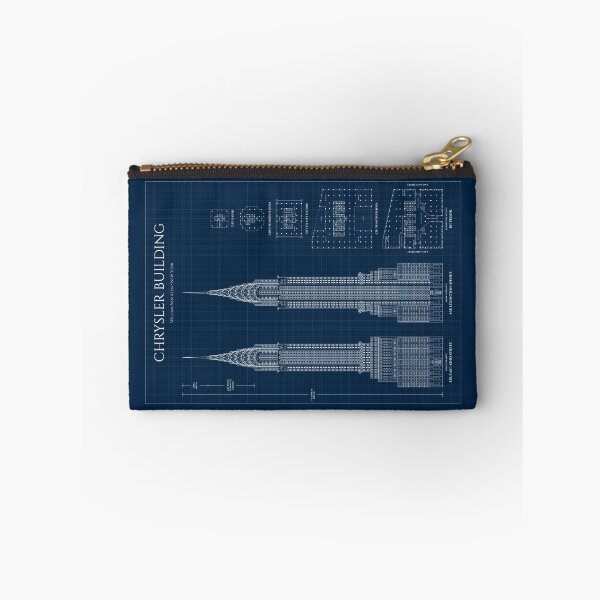 Item preview, Chrysler Building. New York (Navy Blueprint) designed and sold by BGALAXY.