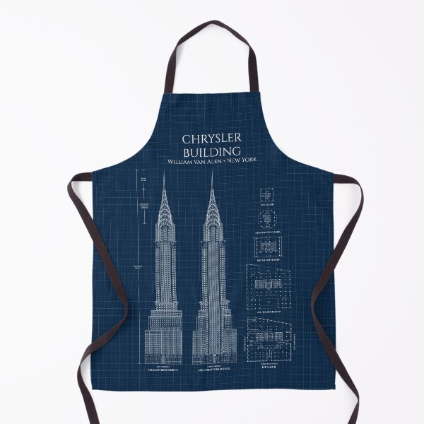 Item preview, Chrysler Building. New York (Navy Blueprint) designed and sold by BGALAXY.