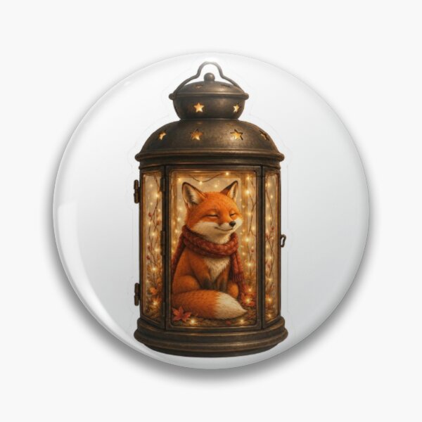 Item preview, fox in lantern designed and sold by Snurly.