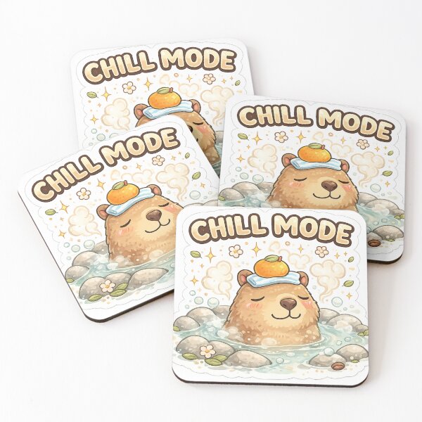 Item preview, Chill Mode Capybara Sticker designed and sold by DadStickerStore.