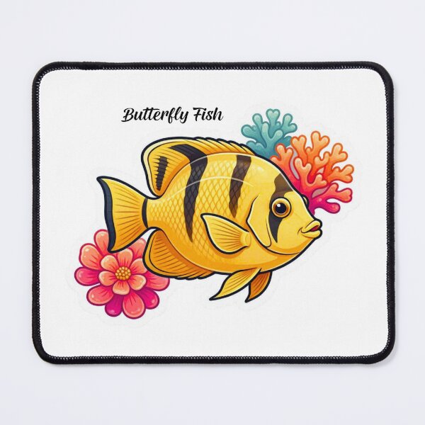 Item preview, Butterfly Fish Sticker – Tropical Coral Reef Ocean Fish Vinyl Decal for Aquarium Lovers designed and sold by Pandey14.