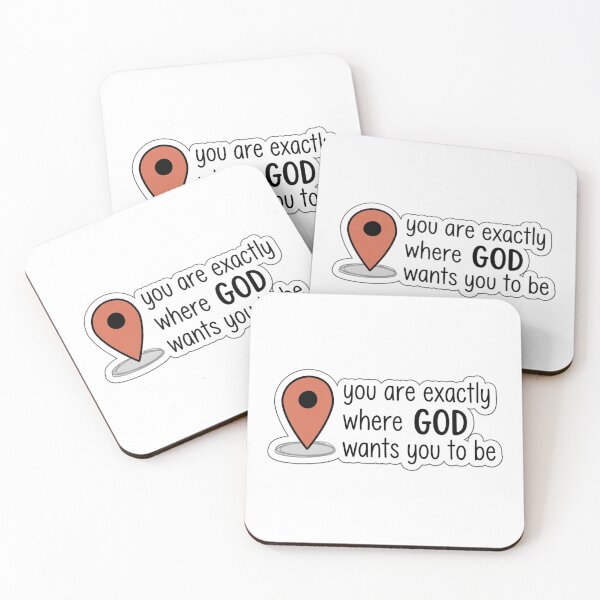 Item preview, You Are Exactly Where God Wants You To Be Map Pin Christian designed and sold by raedattia.