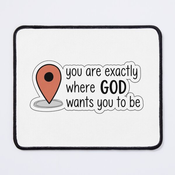 Item preview, You Are Exactly Where God Wants You To Be Map Pin Christian designed and sold by raedattia.