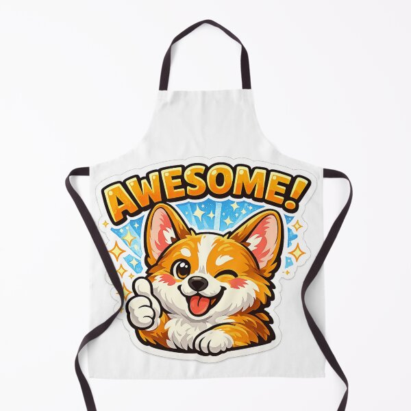 Item preview, Cute Corgi Awesome Thumbs Up Sticker designed and sold by DadStickerStore.