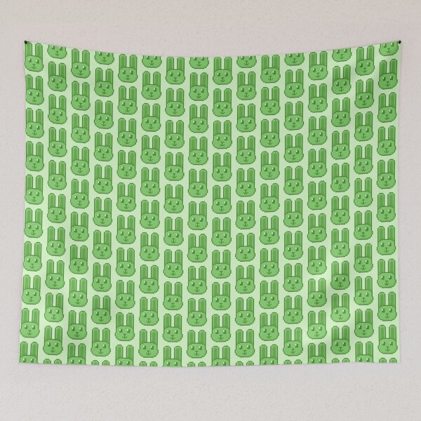 Item preview, Green Pixel Bunny Rabbit designed and sold by Lilac-Cat.