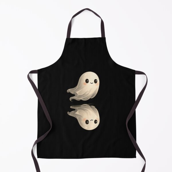 Item preview, Cute Ghost Reflected in Still Water – Minimalist Ghost Aesthetic Illustration designed and sold by BlackBoneArt.
