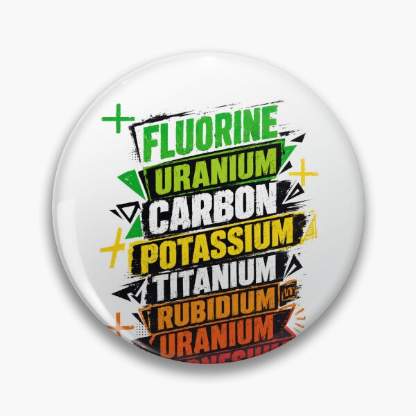 Item preview, Fluorine Uranium Carbon Potassium Titanium Rubidium Uranium Magnesium Platinum Elements Science Chemist designed and sold by JonesFlora2025.