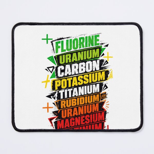 Item preview, Fluorine Uranium Carbon Potassium Titanium Rubidium Uranium Magnesium Platinum Elements Science Chemist designed and sold by JonesFlora2025.