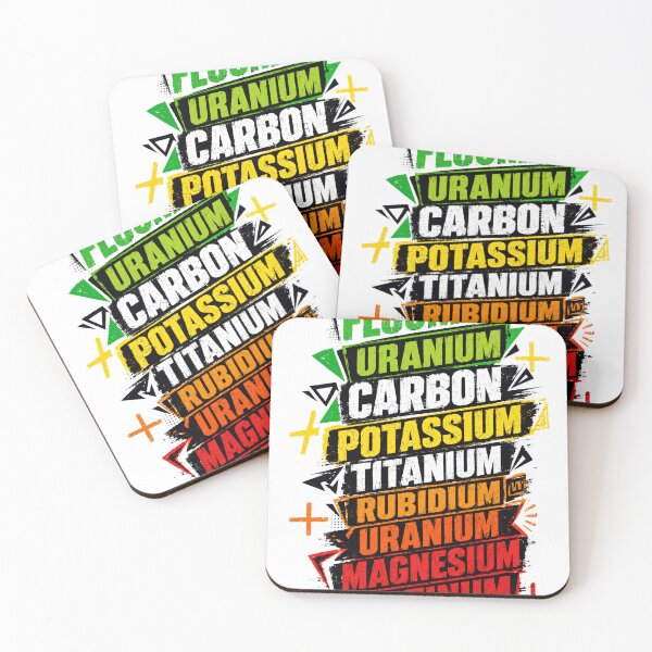 Item preview, Fluorine Uranium Carbon Potassium Titanium Rubidium Uranium Magnesium Platinum Elements Science Chemist designed and sold by JonesFlora2025.