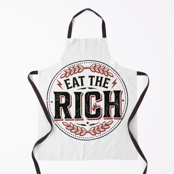 Item preview, Eat The Rich Vintage Badge Typography | Retro Protest Graphic | Distressed Streetwear T-Shirt Design designed and sold by Bhaskar Digital Art.