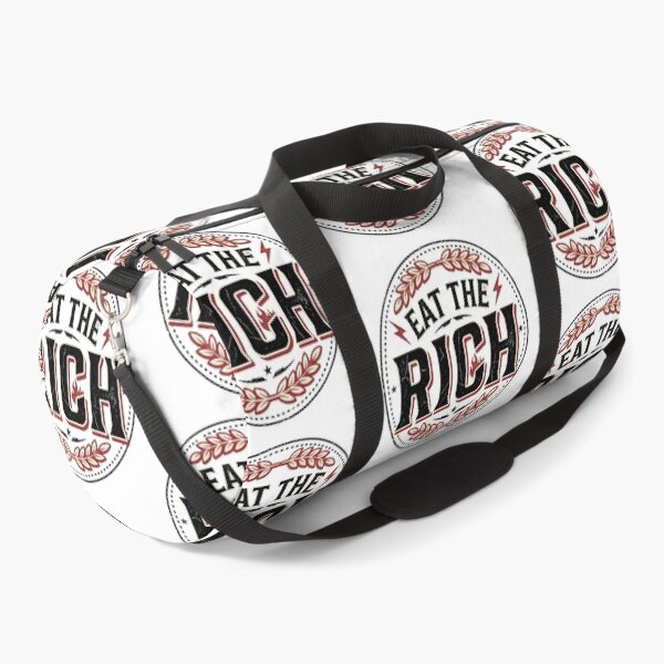 Item preview, Eat The Rich Vintage Badge Typography | Retro Protest Graphic | Distressed Streetwear T-Shirt Design designed and sold by Bhaskar Digital Art.