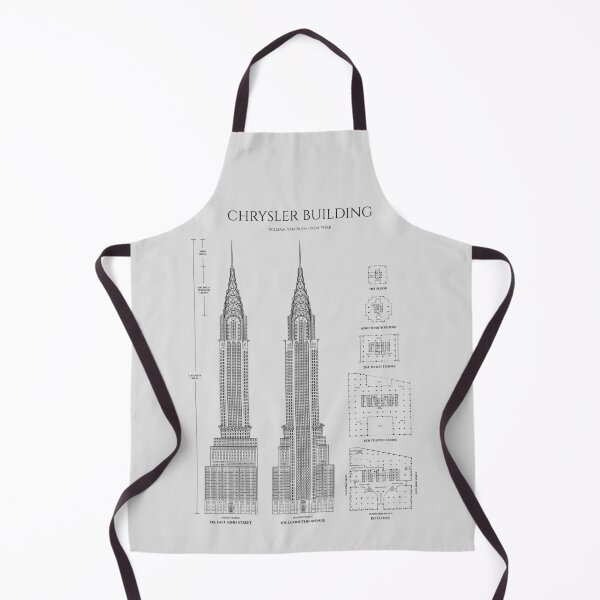 Item preview, Chrysler Building (White Stencil - No Background) designed and sold by BGALAXY.