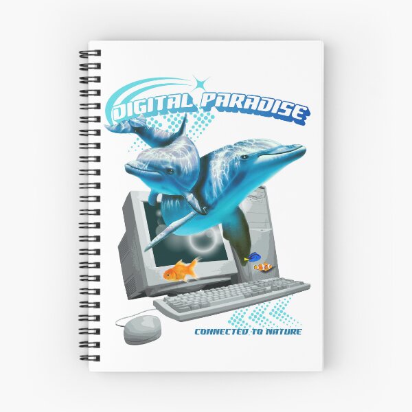 Item preview, Digital Paradise – Frutiger Aero Dolphins on Retro PC | Dreamcore Y2K Aesthetics and Old OS designed and sold by Pics'Elle Creations.