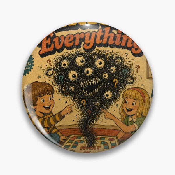 Item preview, Let's Overthink Everything – Retro Vintage Dark Humor Anxiety Poster designed and sold by keemo2o.