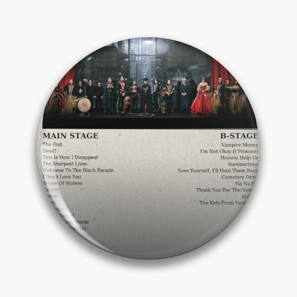 Item preview, MCR 30/06/2026 Setlist (Design 2) designed and sold by altmeris.
