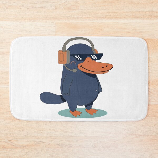 Item preview, Gamer Platypus - Cool DJ Animal with Headphones designed and sold by TatinkaArtskill.