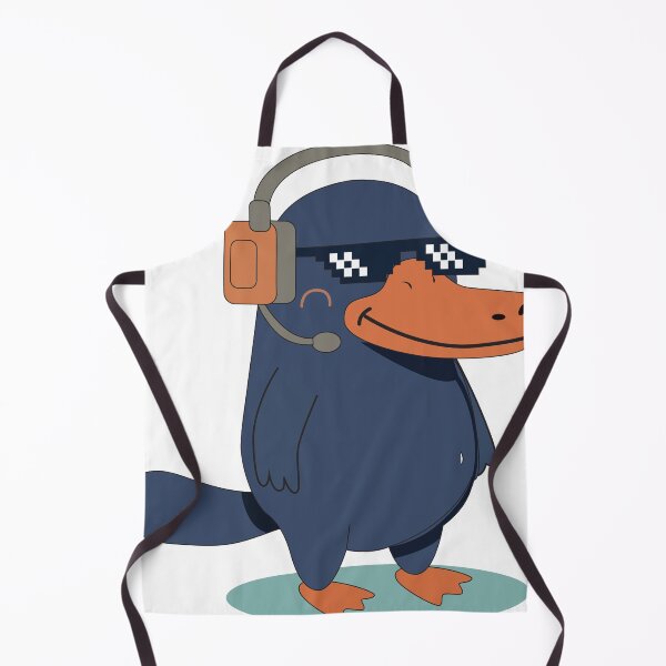Item preview, Gamer Platypus - Cool DJ Animal with Headphones designed and sold by TatinkaArtskill.