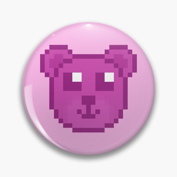 Item preview, Pink Pixel Teddy Bear designed and sold by Lilac-Cat.