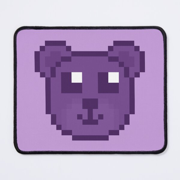 Item preview, Purple Pixel Teddy Bear designed and sold by Lilac-Cat.