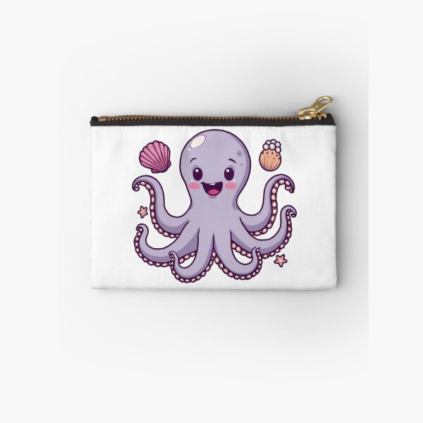 Item preview, Kawaii Octopus Sticker – Adorable Purple Ocean Animal Vinyl Decal for Sea Life Lovers designed and sold by Pandey14.