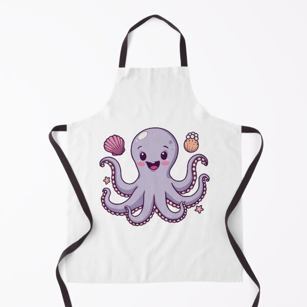 Item preview, Kawaii Octopus Sticker – Adorable Purple Ocean Animal Vinyl Decal for Sea Life Lovers designed and sold by Pandey14.