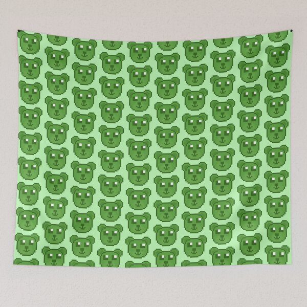 Item preview, Green Pixel Teddy Bear designed and sold by Lilac-Cat.