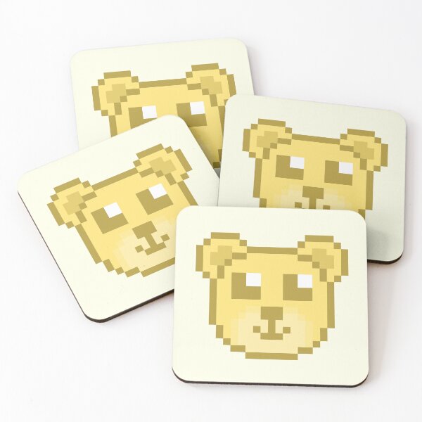 Item preview, Yellow Pixel Teddy Bear designed and sold by Lilac-Cat.