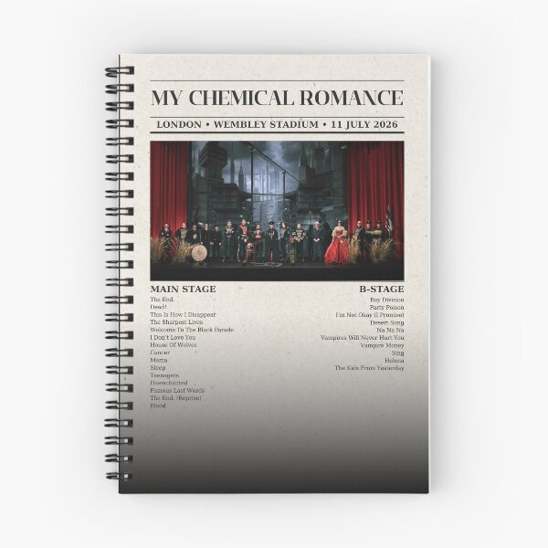 Item preview, MCR 11/07/2026 Setlist (Design 2) designed and sold by altmeris.