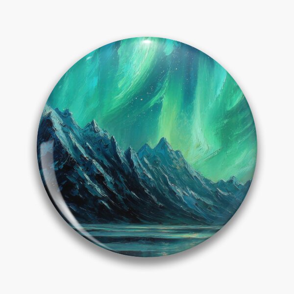 Item preview, Aurora Ice Peaks designed and sold by FrostyFrisby.