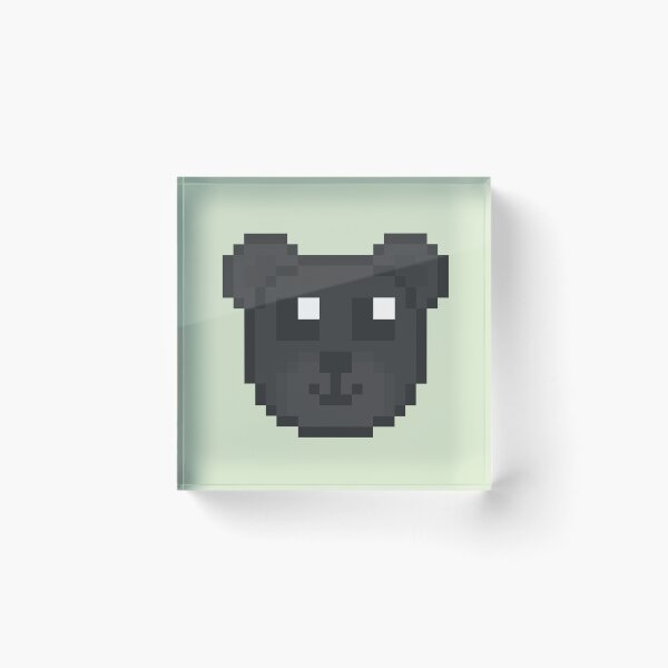 Item preview, Black Pixel Teddy Bear designed and sold by Lilac-Cat.