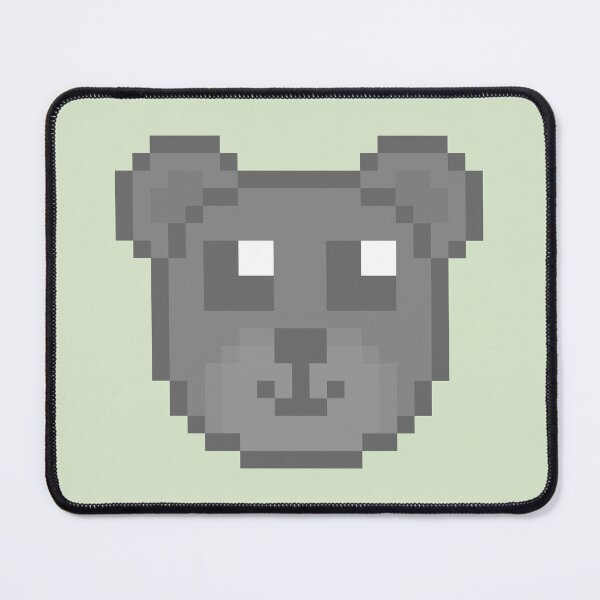 Item preview, Grey Pixel Teddy Bear designed and sold by Lilac-Cat.