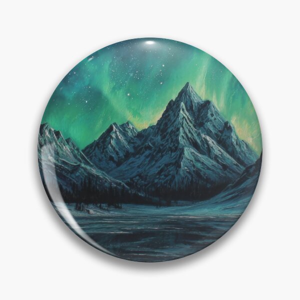 Item preview, Aurora Ice Peaks designed and sold by FrostyFrisby.
