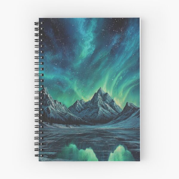 Item preview, Aurora Ice Peaks designed and sold by FrostyFrisby.