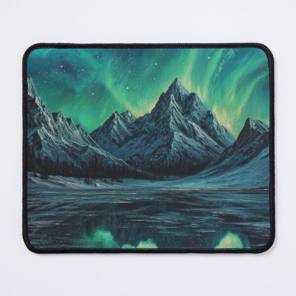 Item preview, Aurora Ice Peaks designed and sold by FrostyFrisby.