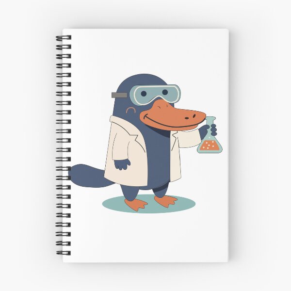 Item preview, Smart Scientist Platypus - Cute Chemistry Animal designed and sold by TatinkaArtskill.