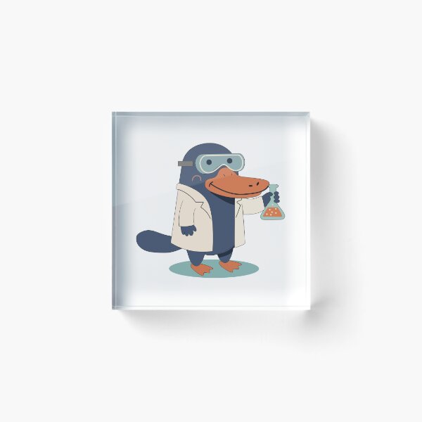 Item preview, Smart Scientist Platypus - Cute Chemistry Animal designed and sold by TatinkaArtskill.