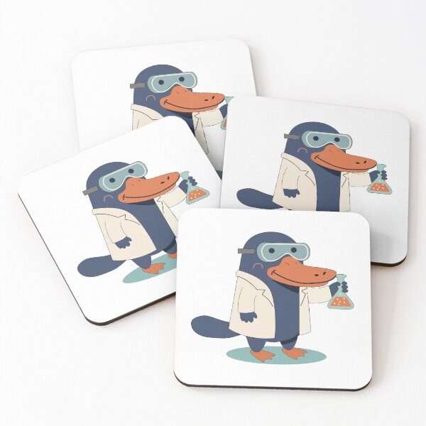 Item preview, Smart Scientist Platypus - Cute Chemistry Animal designed and sold by TatinkaArtskill.