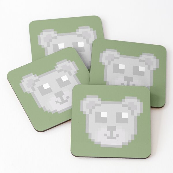 Item preview, White Pixel Teddy Bear designed and sold by Lilac-Cat.